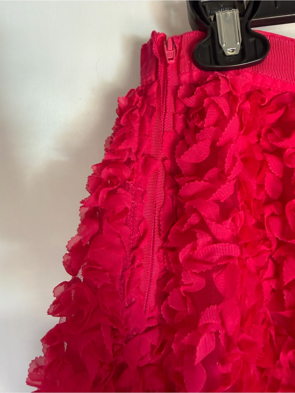 Maeve Anthropologie Pink Rose 3D Floral Textured Skirt NWT Size 6 - Picture 4 of 6